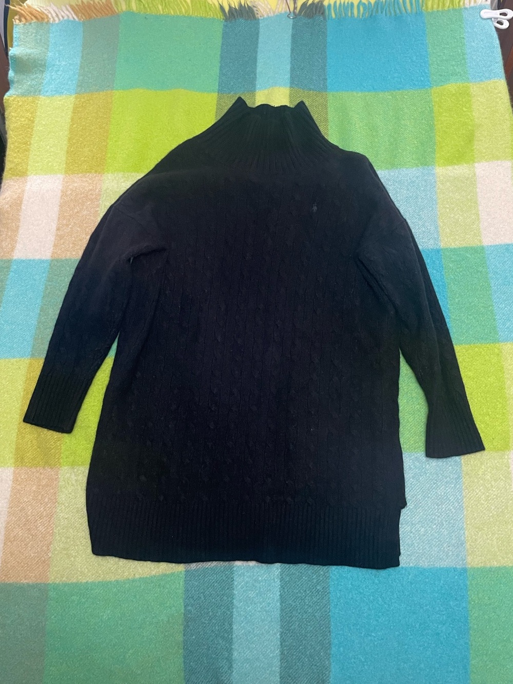 Polo Ralph Lauren Black Turtle Neck Long Sweater